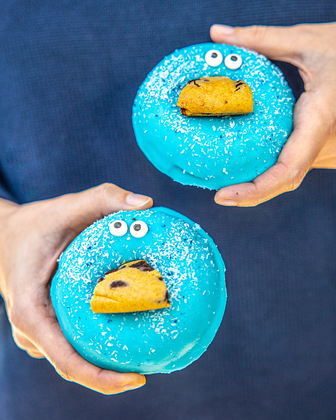 6x Cookie Monster Donut Nutie Donuts